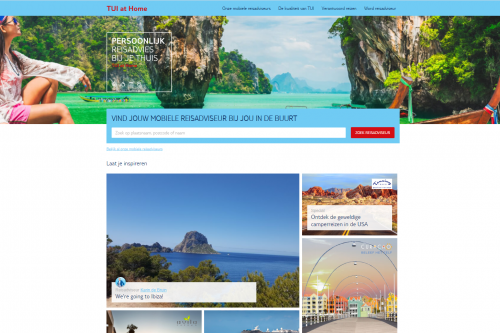 TUI at Home lanceert nieuwe website