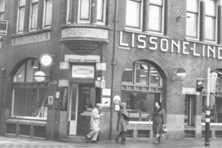 Oude foto reisbureau