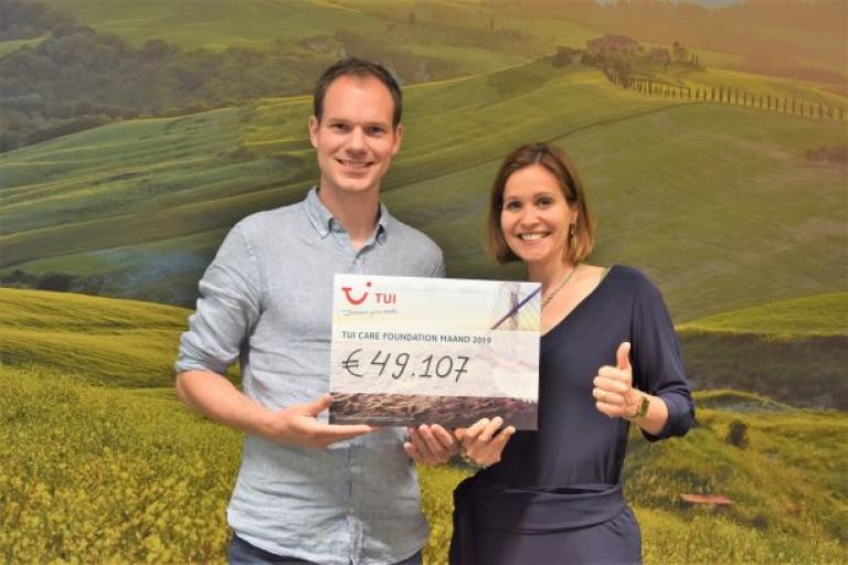 Teaser image for TUI medewerkers halen € 49.107,- op voor TUI Care Foundation