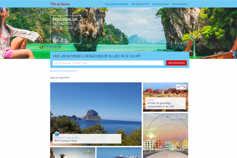 Teaser image for TUI at Home lanceert nieuwe website